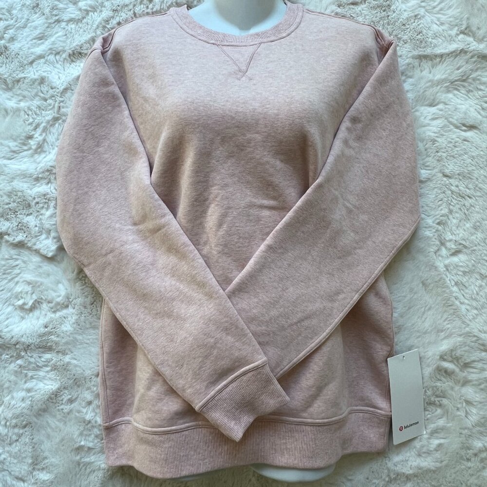 Lululemon Women's All Yours Crew Heather Mink Berry Size M | NWT